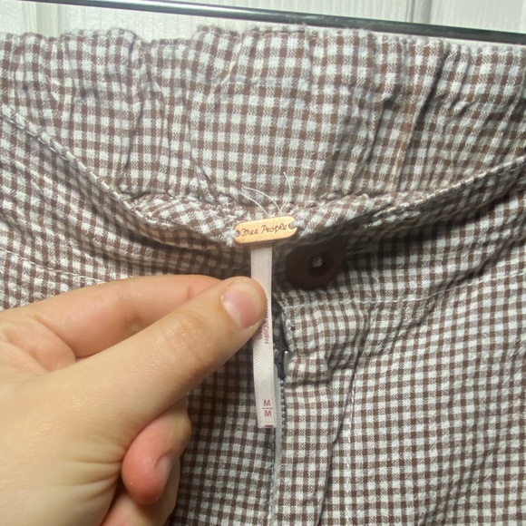 Free People Brown and White Chinos Size M - Picture 4 of 4